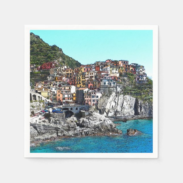Serviette En Papier CinqueTerre20150901 (Devant)