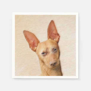 Serviette En Papier Cirneco dell’Etna Peinture - Cute Original Chien