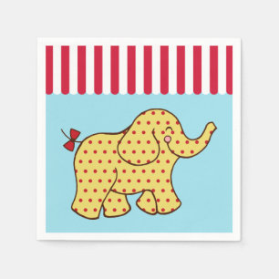 Serviette En Papier Cirque Elephant Anniversaire de fête Napkins