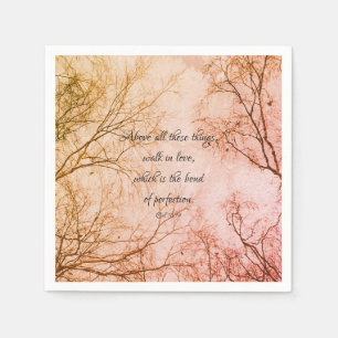 Serviette En Papier Citation d'amour biblique