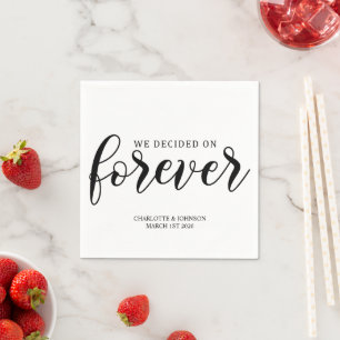 Serviette En Papier Citation d'amour mariage