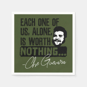 Serviette En Papier Citation De Che Guevara - Chacune Ne Vaut Rien