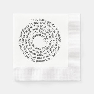 Serviette En Papier citation de courage serviettes de cocktail