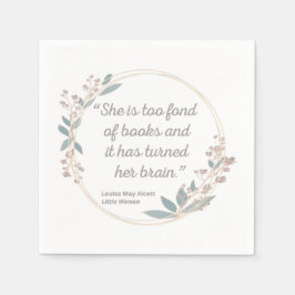 Serviette En Papier Citation de Little Women II - Style mignon