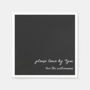 Serviette En Papier Citation drôle Introverti Humour Personnalisé Fête