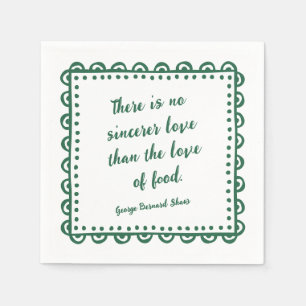 Serviette En Papier Citation Littéraire George Bernard Shaw Amateur de