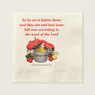 Serviette En Papier Citations bibliques chrétiennes