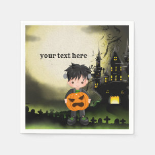 Serviette En Papier Cite Halloween Frankenstein