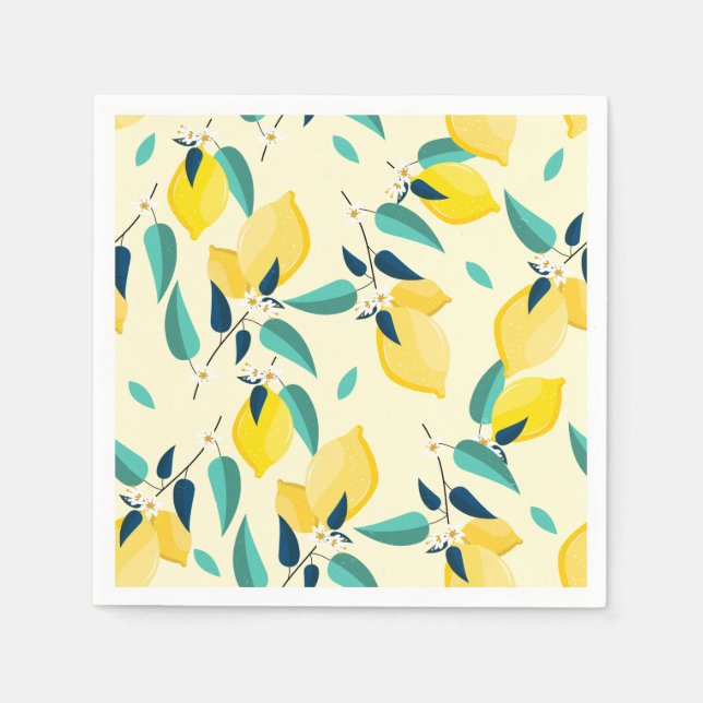 Serviette En Papier Citron (Devant)