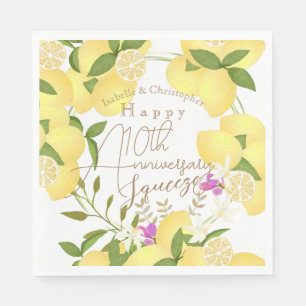 Serviette En Papier Citron blanc