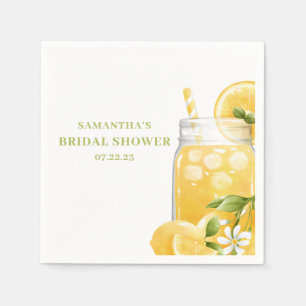 Serviette En Papier Citron Citrus Lemonade Fête des mariées