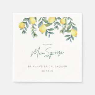 Serviette En Papier Citron Elle A Trouvé Sa Douche Mariale Squeeze