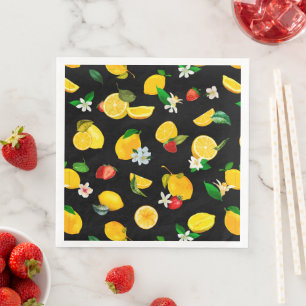 Serviette En Papier Citron et fraise 5