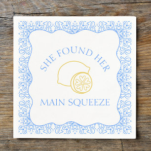 Serviette En Papier Citron 'Main Squeeze' Fun Fun Bachelorette Party
