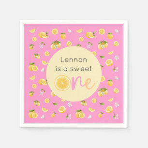 Serviette En Papier Citron sucré un anniversaire fête