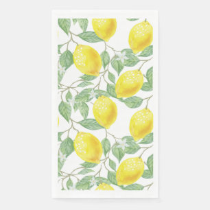 Serviette En Papier Citron sur la vigne