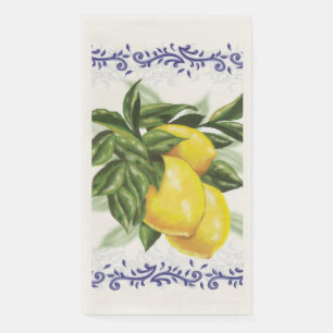 Serviette En Papier Citrons en toile