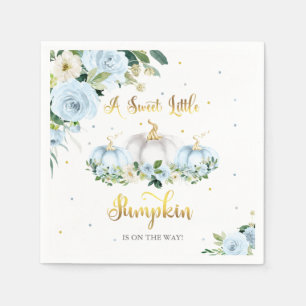 Serviette En Papier Citrouille Baby shower  garçon Citrouille d'automn