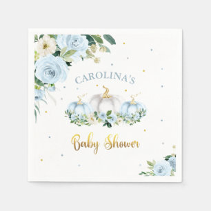 Serviette En Papier Citrouille Baby shower garçon Citrouille d'automn