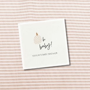 Serviette En Papier Citrouille Boho Automne Oh Baby shower Custom Napk