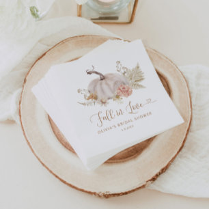 Serviette En Papier Citrouille Boho tombe amoureux
