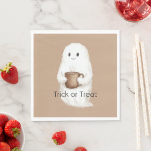 Serviette En Papier Citrouille d'Halloween Fantôme Mignon