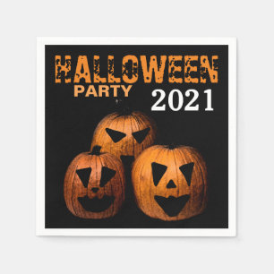 Serviette En Papier Citrouille d'Halloween Napkin