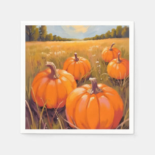 Serviette En Papier Citrouille d'Halloween Patch automne