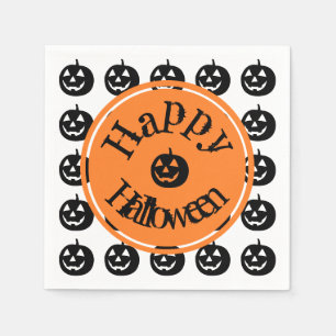 Serviette En Papier Citrouille moderne d'Halloween