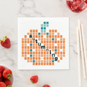 Serviette En Papier Citrouille parfait = Automne