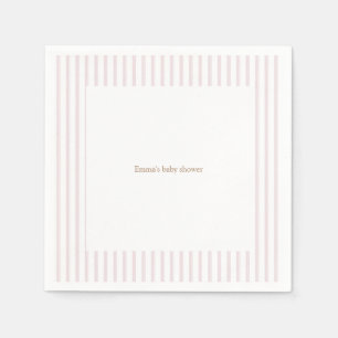 Serviette En Papier Citrouille rose Baby shower partie serviettes