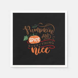 Serviette En Papier Citrouille Spice Girl