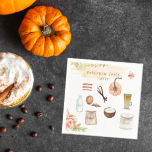 Serviette En Papier Citrouille Spice Napkin de Friendsgiving de Than