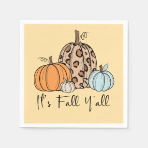 Serviette En Papier Citrouille tendance d'automne Citation “C'est l'