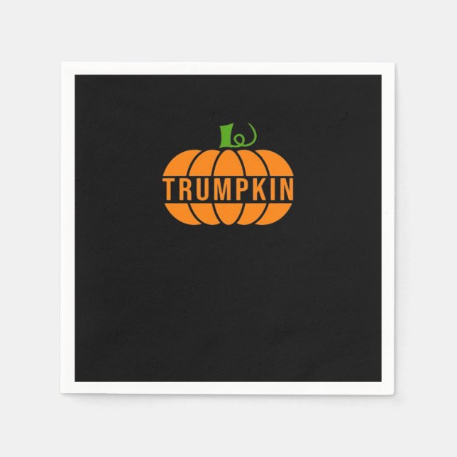 Serviette En Papier Citrouille Trumpkin (Devant)