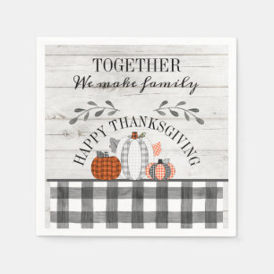 Serviette En Papier Citrouilles de Bon thanksgiving personnalisés