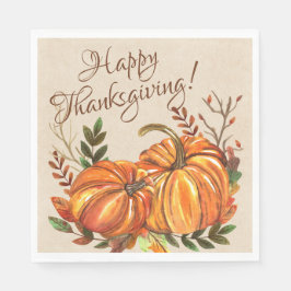 Serviette En Papier Citrouilles de Thanksgiving