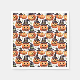 Serviette En Papier Citrouilles d'Halloween