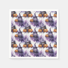 Serviette En Papier citrouilles éffrayants