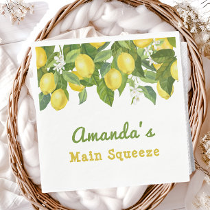 Serviette En Papier Citrus Squeeze principal Sweetie Baby shower citro