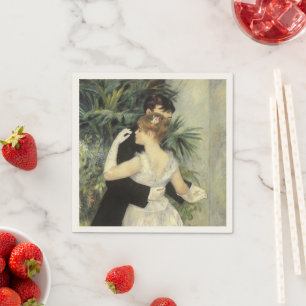 Serviette En Papier City Dance de Pierre Renoir, Art Vintage