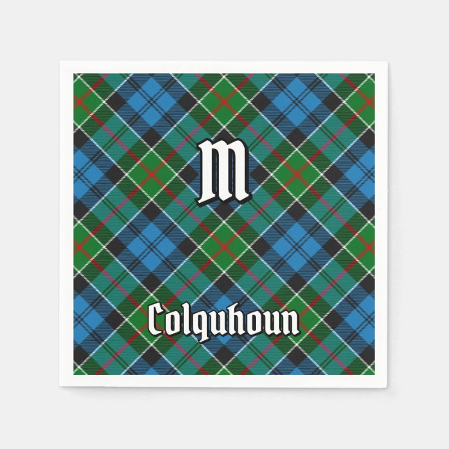 Serviette En Papier Clan Colquhoun Tartan (Devant)