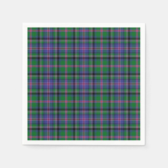 Serviette En Papier Clan Cooper Tartan (Devant)