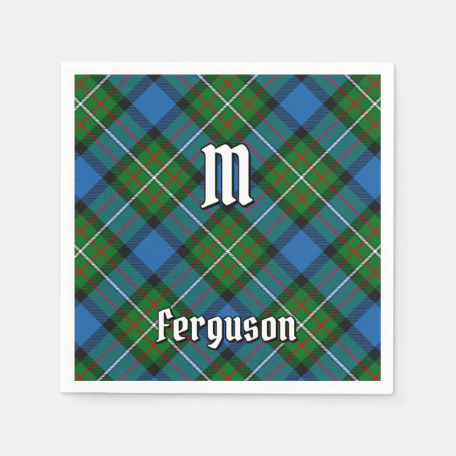 Serviette En Papier Clan Ferguson Tartan Napkins (Devant)