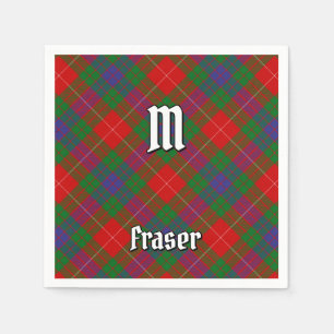 Serviette En Papier Clan Fraser Tartan Napkins