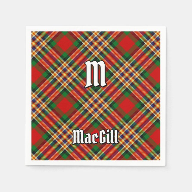 Serviette En Papier Clan MacGill Tartan Napkins (Devant)