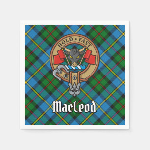 Serviette En Papier Clan MacLeod Crest sur la chasse Tartan