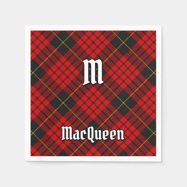 Serviette En Papier Clan MacQueen Tartan (Devant)