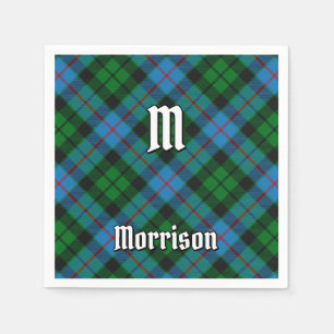 Serviette En Papier Clan Morrison Chasse Tartan Napkins