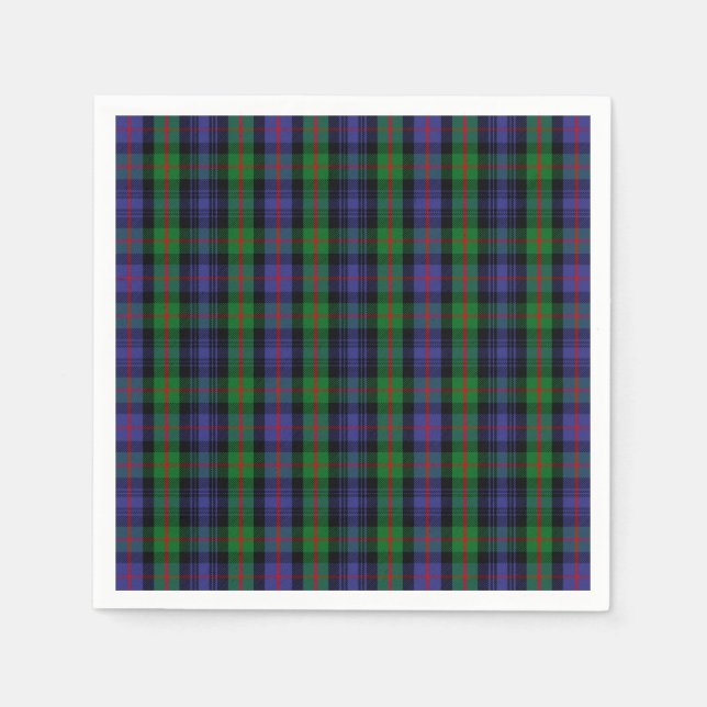 Serviette En Papier Clan Murray Tartan (Devant)
